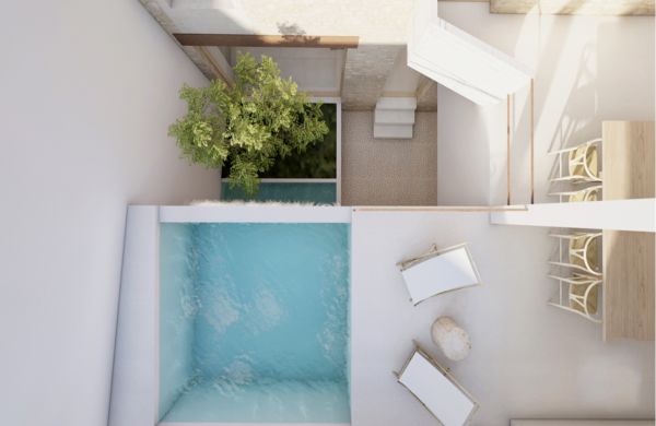 Umfassend renoviertes Luxus-Stadthaus Pollensa mit Pool und Garage zu verkaufen