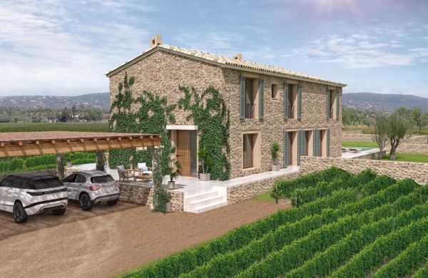 Impresionante finca de nueva construcción con viñedo en venta en Alcudia