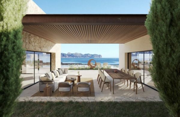 Atemberaubende Aussichten bietet dieses Projekt einer Luxusvilla auf Mallorca, Alcudia