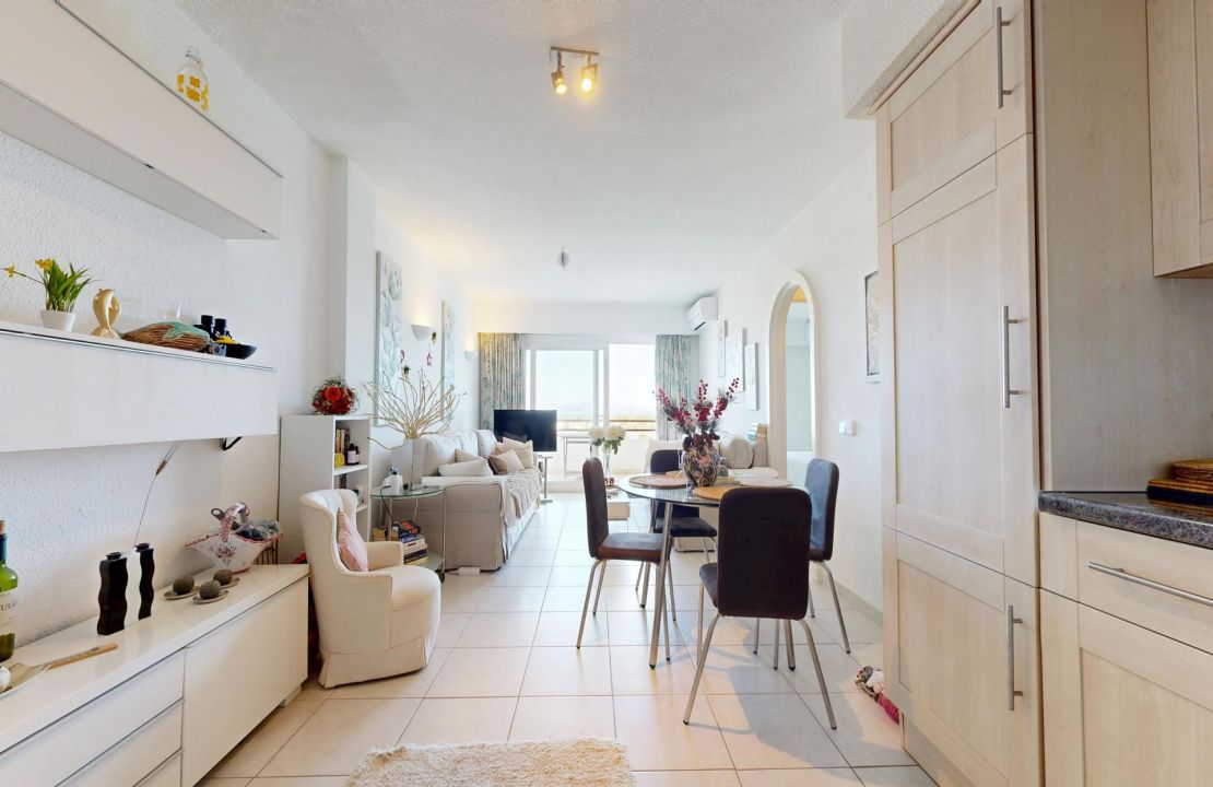 Apartment in Puerto Alcudia with community pool and panoramic views