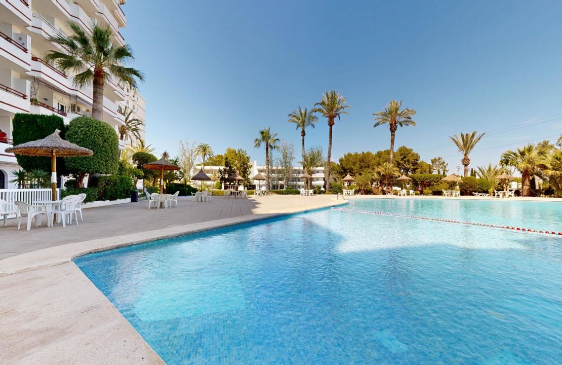 Apartment in Puerto Alcudia with community pool and panoramic views