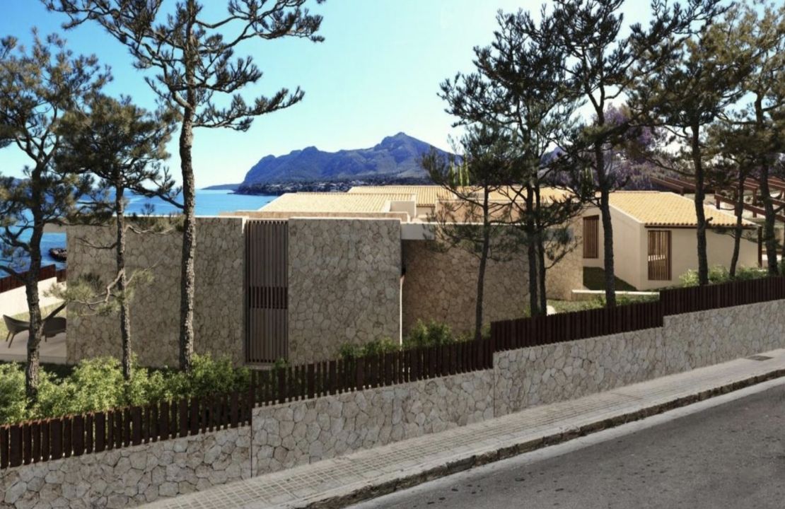 Atemberaubende Aussichten bietet dieses Projekt einer Luxusvilla auf Mallorca, Alcudia