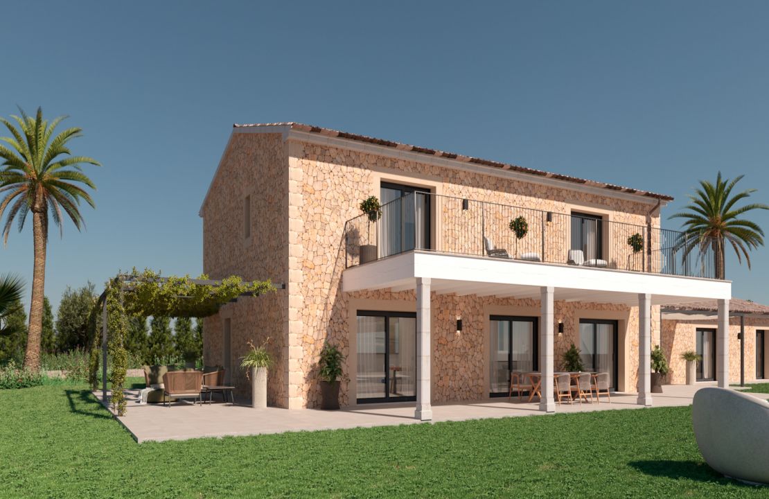 Land for sale Mallorca Alcudia with approved building license of a house with 6 bedrooms and swimming pool