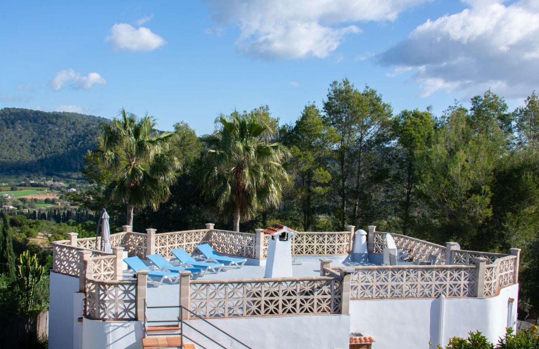 Campanet Mallorca renovierte mediterrane Villa mit Ausblick und Ferienmietlizenz zu verkaufen