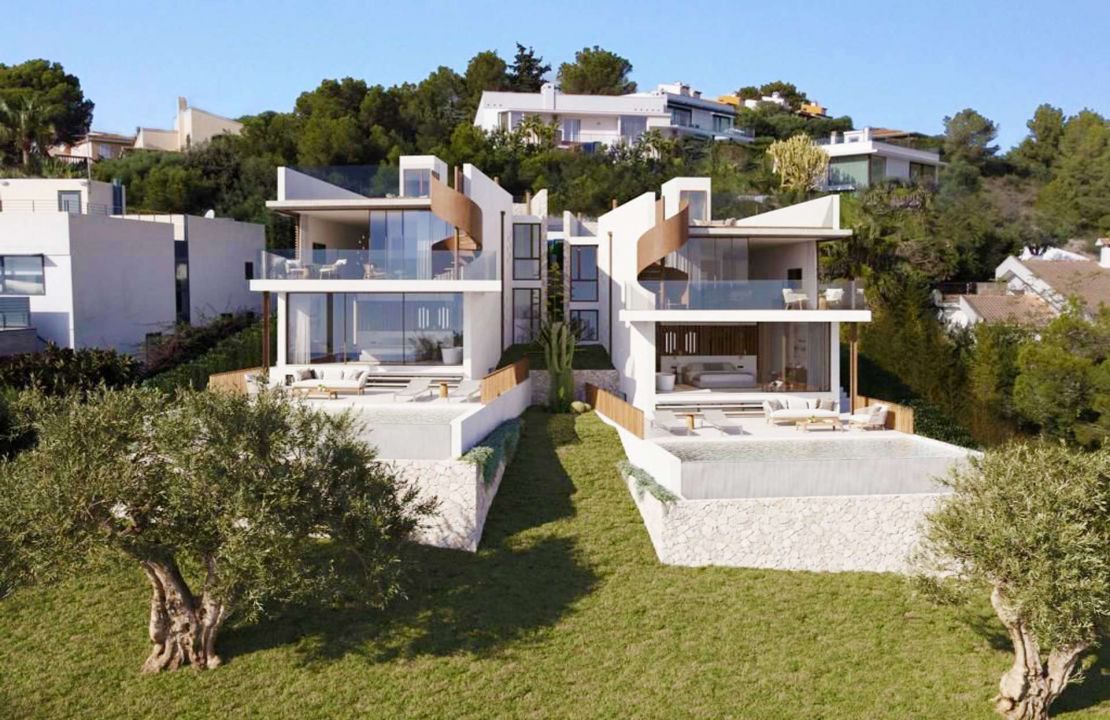 Exklusive Neubauvillen mit Panoramablick auf das Meer in Alcanada, Alcudia