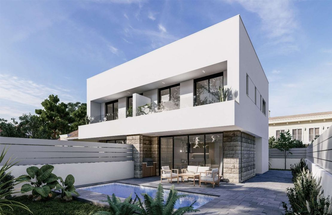 Neu gebaute Villa in Can Picafort mit Pool und Fußbodenheizung