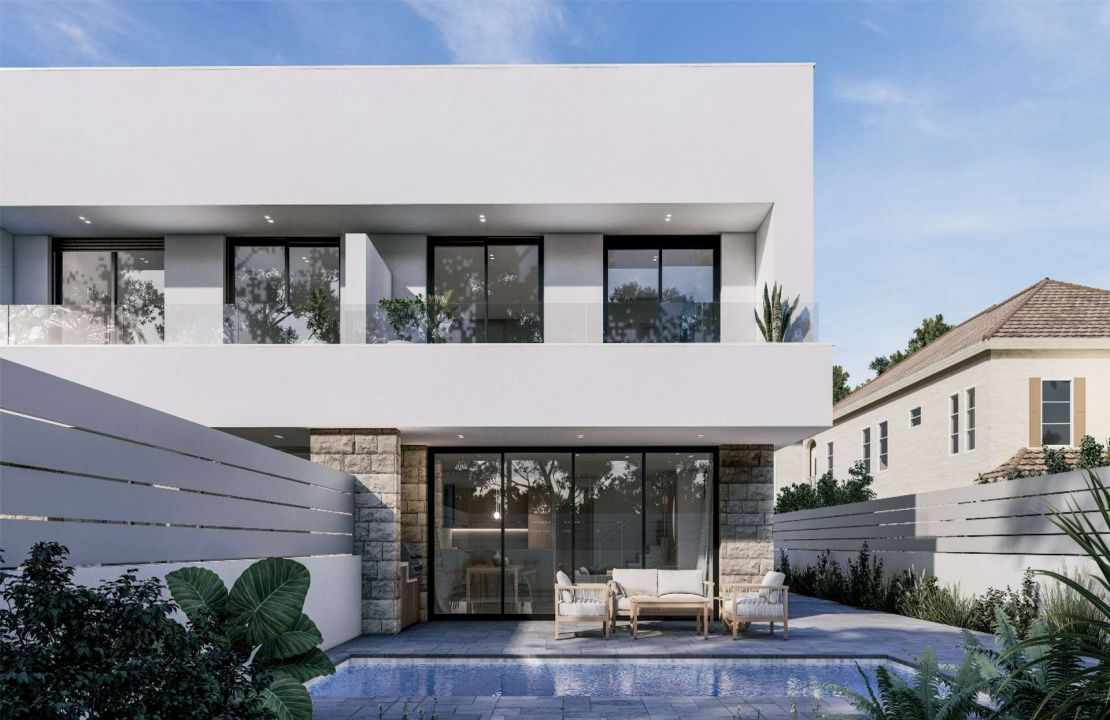 Neu gebaute Villa in Can Picafort mit Pool und Fußbodenheizung