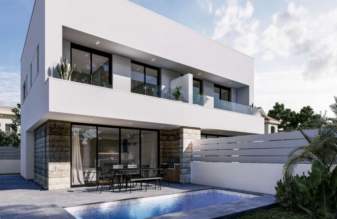 Neu gebaute Villa in Can Picafort mit Pool und Fußbodenheizung