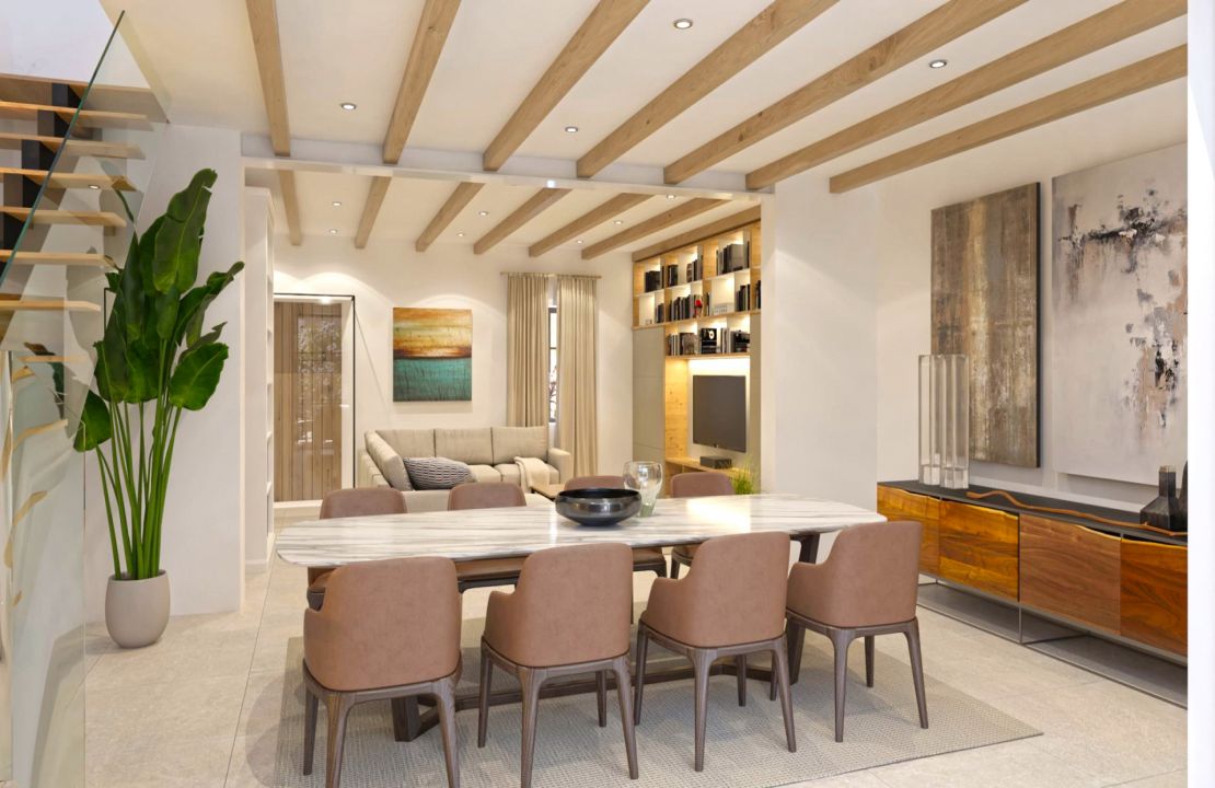 Traditionelles Stadthaus Pollensa im neuen, komplett renovierten Stil mit Pool und Patio zu verkaufen
