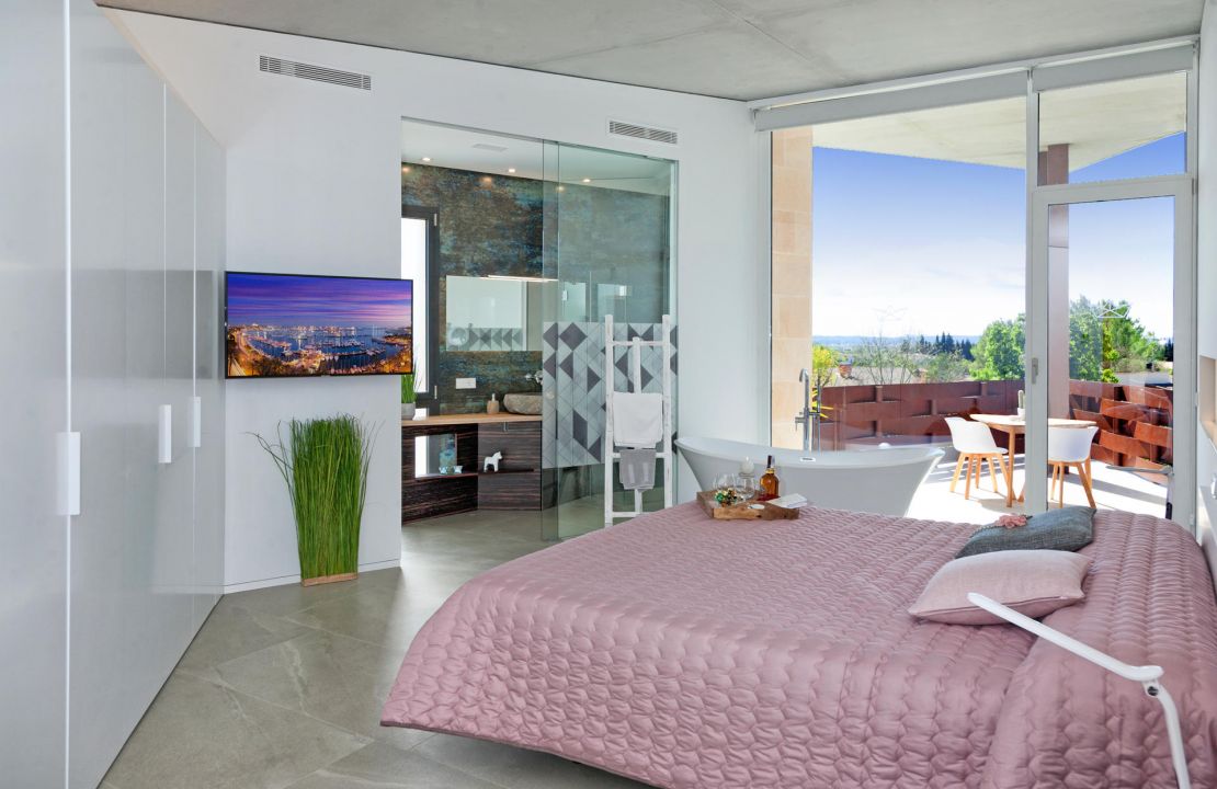 Moderne Villa mit Pool, Sauna und Fitnessraum in begehrter Wohnlage Crestatx bei Sa Pobla