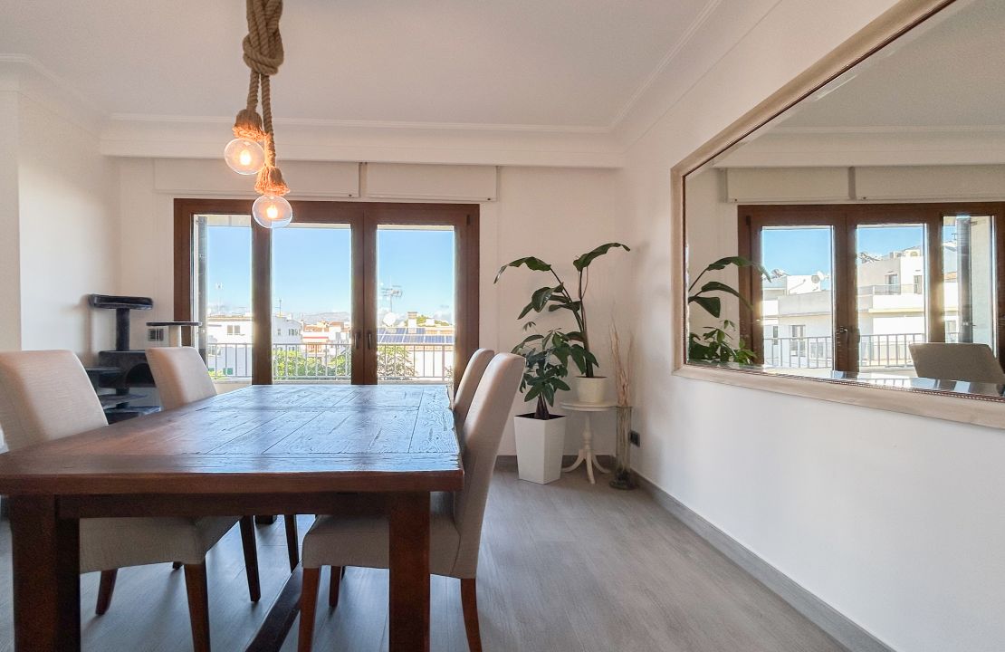Newly refurbished top floor apartment for sale in Can Picafort with spacious terraces and parking space