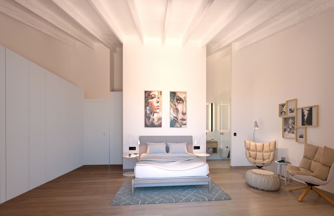 Land for sale Mallorca Alcudia with approved building license of a house with 6 bedrooms and swimming pool