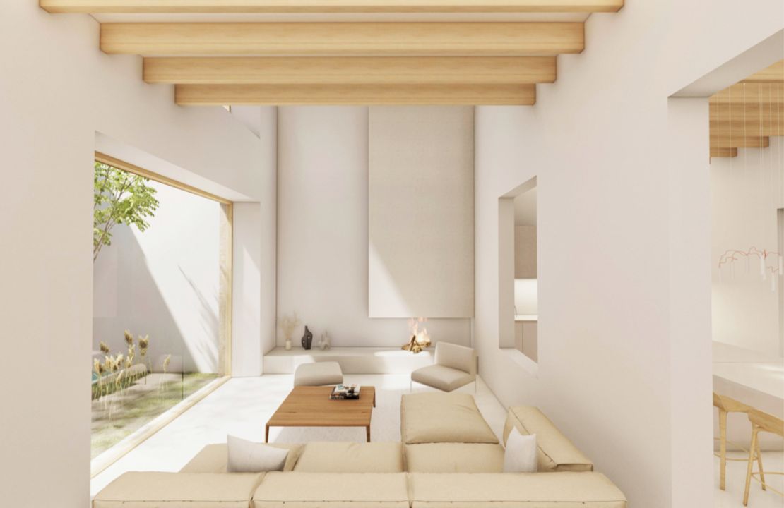 Casa adosada de lujo Pollensa completamente renovada con piscina y garaje en venta