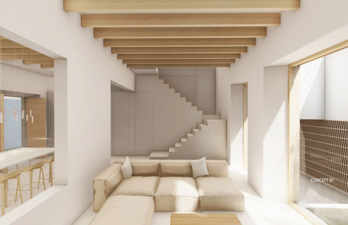 Casa adosada de lujo Pollensa completamente renovada con piscina y garaje en venta