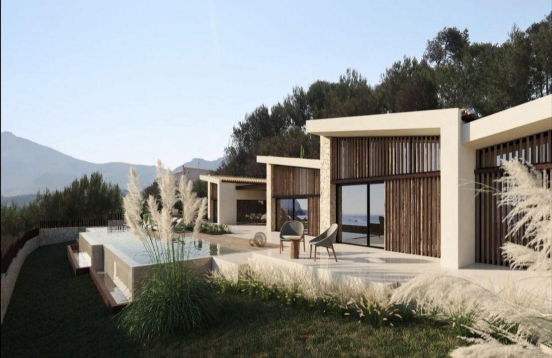 Atemberaubende Aussichten bietet dieses Projekt einer Luxusvilla auf Mallorca, Alcudia