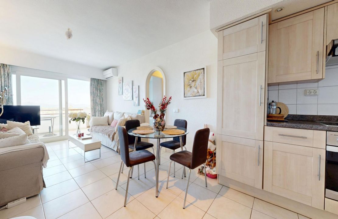 Apartment in Puerto Alcudia with community pool and panoramic views
