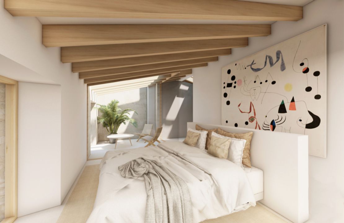 Casa adosada de lujo Pollensa completamente renovada con piscina y garaje en venta