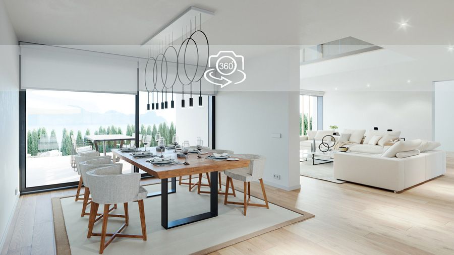 Virtual tour of luxury villa in Mallorca Alcanada with ETV license